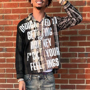 Colorful Plaid Vintage Stitching College Flannel Shirt