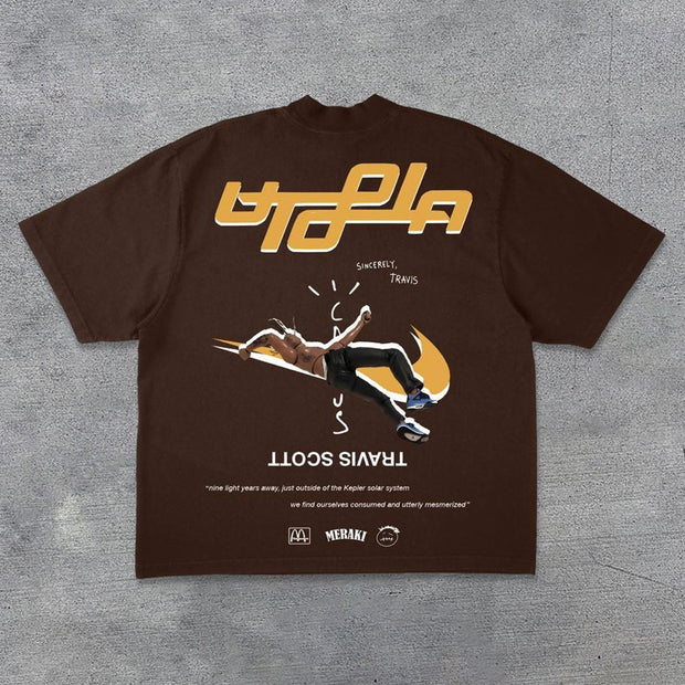 Utopia rap cotton T-shirt