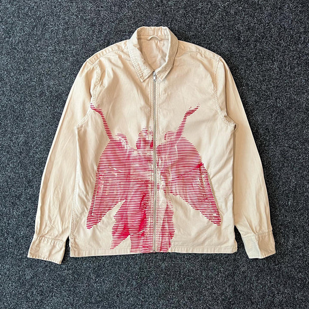 Fashionable personalized printed shirt jacket