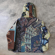 Retro Animation Tapestry Hoodie