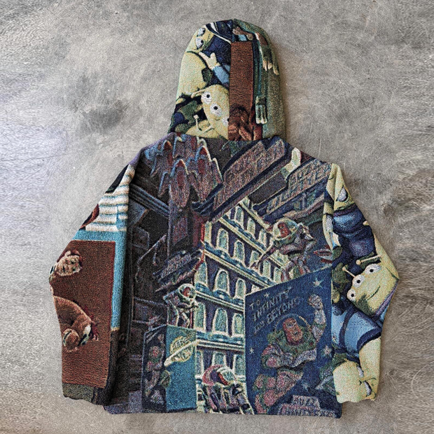 Retro Animation Tapestry Hoodie
