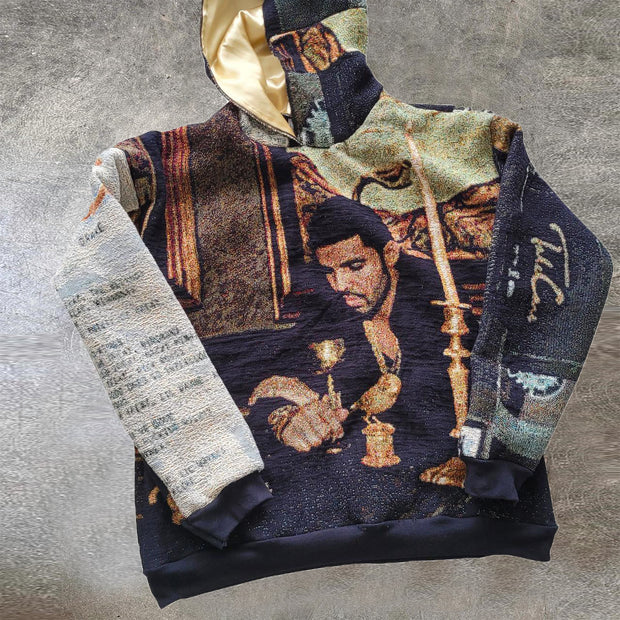 Retro Pop Character Tapestry Hoodie