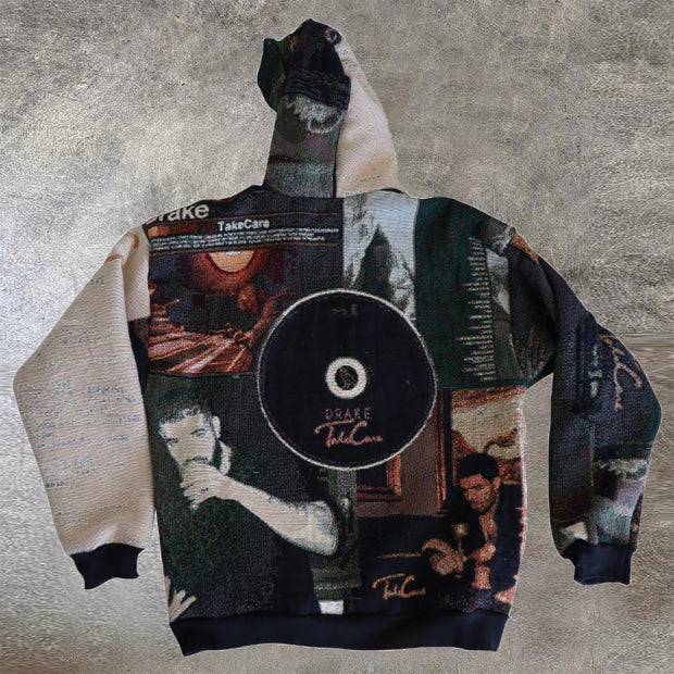 Retro Pop Character Tapestry Hoodie