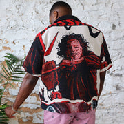 Vintage Horror Movie Tapestry Shirt Jacket