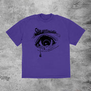 Artistic Vintage Print Street Short Sleeve T-Shirt