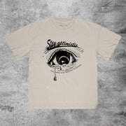 Artistic Vintage Print Street Short Sleeve T-Shirt