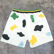 Contrasting Fashion Plumeria Sweat Shorts