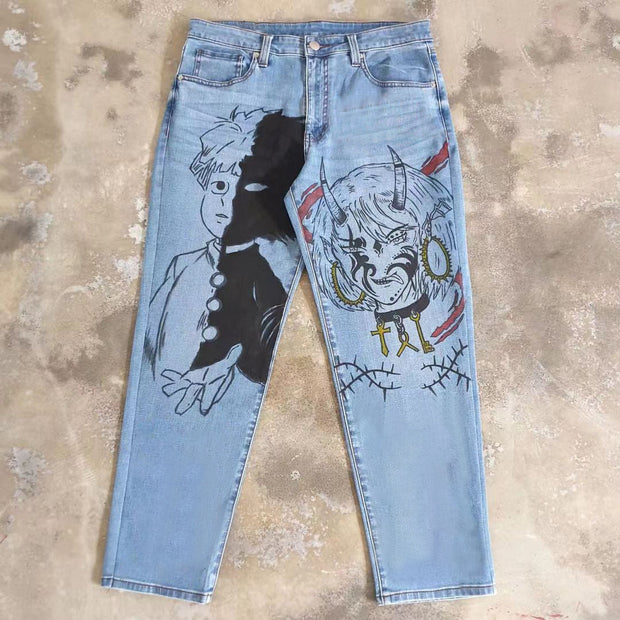 Double check cross casual street jeans