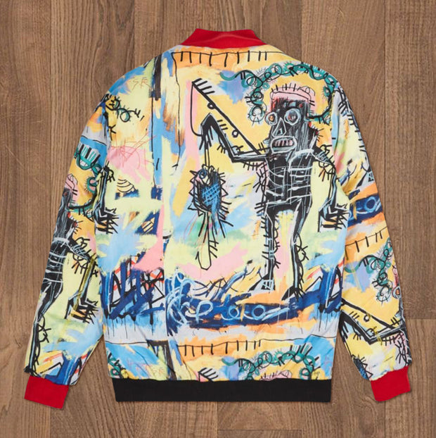 Casual personality jacket printed double-sided jacket
