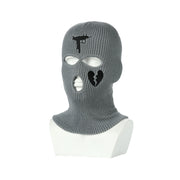 Knitted Ski Hat Outdoor Cycling Three Hole Mask Balaclava Head Cover