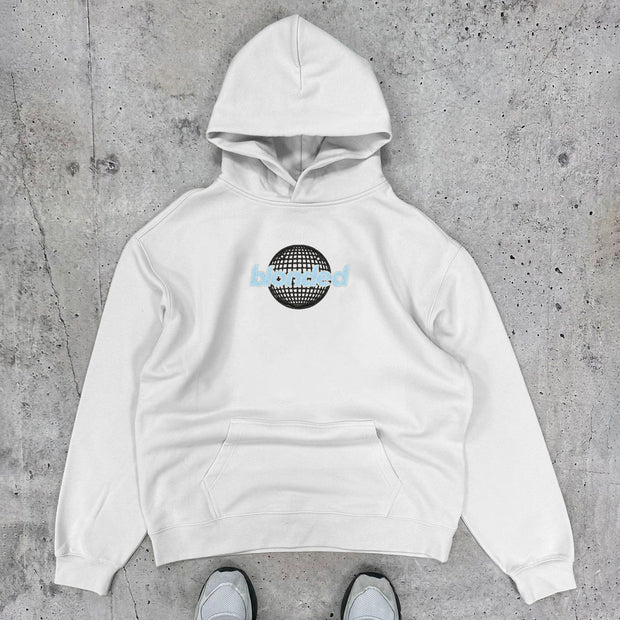 Blonded Earth Print Long Sleeve Hoodies