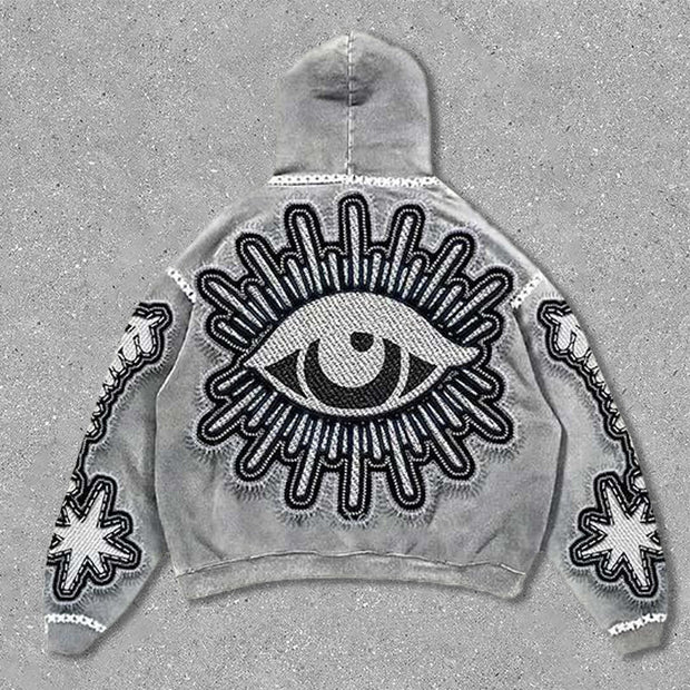 Retro Eyes Oversized Hoodie