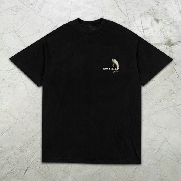 Dove of Peace Graphic Print Short Sleeve T-Shirt