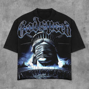 Personalized Statue Print Short Sleeve T-Shirt