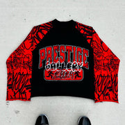 Palestine Print Long Sleeve Raglan Sleeve T-Shirt