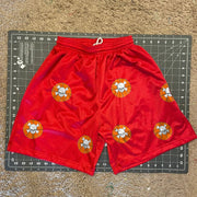Skull print casual street style track shorts