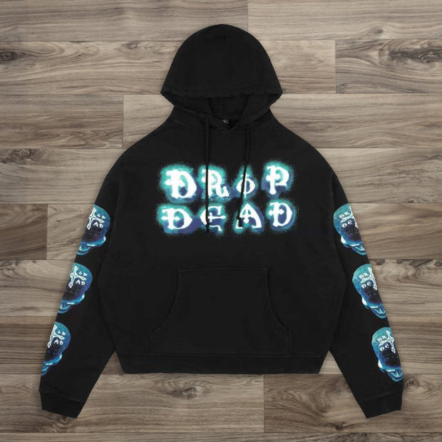 Cross skull casual street sports hoodie