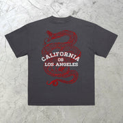 Trendy brand personalized print street short-sleeved T-shirt