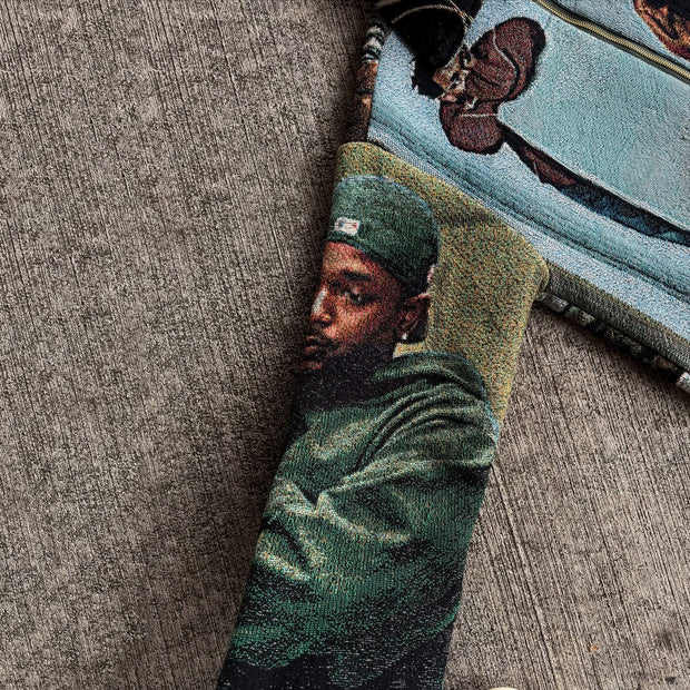 Hip Hop Rap Casual Street Vintage Tapestry Jacket