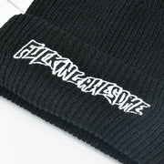 Letter embroidery knitted hat men and women couple warm and cold hat