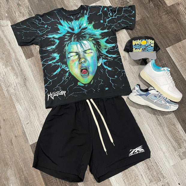 Casual Street Vacation T-shirt Shorts Two-piece Set