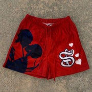 Fashionable Street Style Print Shorts