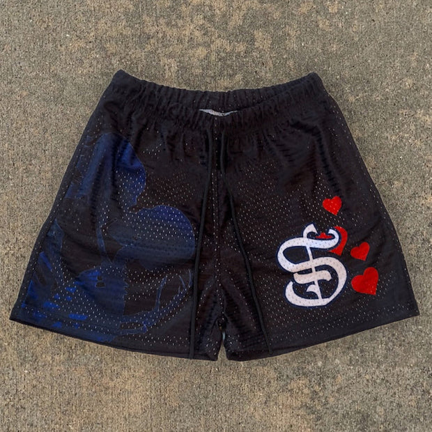 Fashionable Street Style Print Shorts
