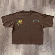 Personalized Motorcycle Rider Print Short Sleeve T-Shirt