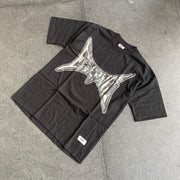 Casual letter print graphic T-shirt