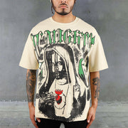 Redemption Print Casual Street Tee