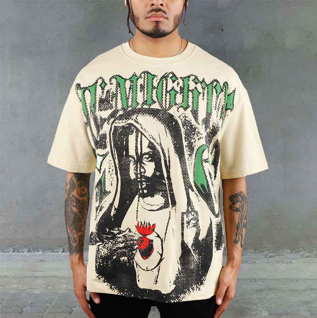 Redemption Print Casual Street Tee