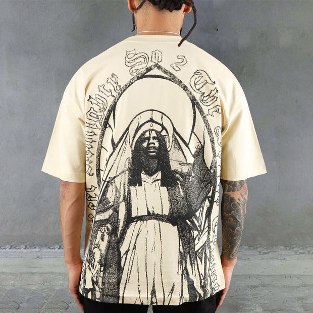 Redemption Print Casual Street Tee