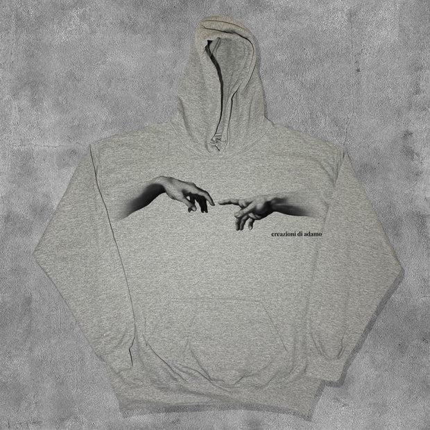 Casual Renaissance Print Long Sleeve Hoodies