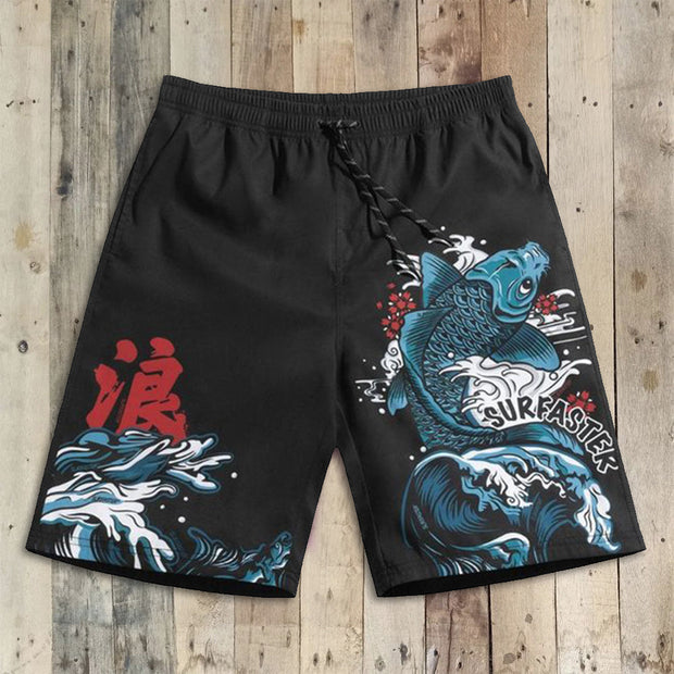 Street Fashion Surf Print Shorts
