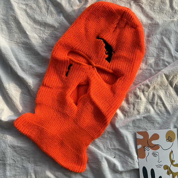 Funny CS Embroidered Knit Hat Headgear