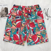 Cartoon casual pants beach pants couple shorts