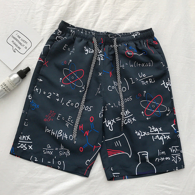 Cartoon casual pants beach pants couple shorts