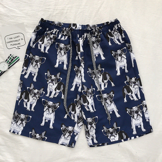 Cartoon casual pants beach pants couple shorts
