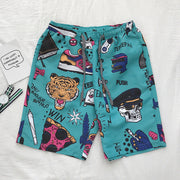 Cartoon casual pants beach pants couple shorts