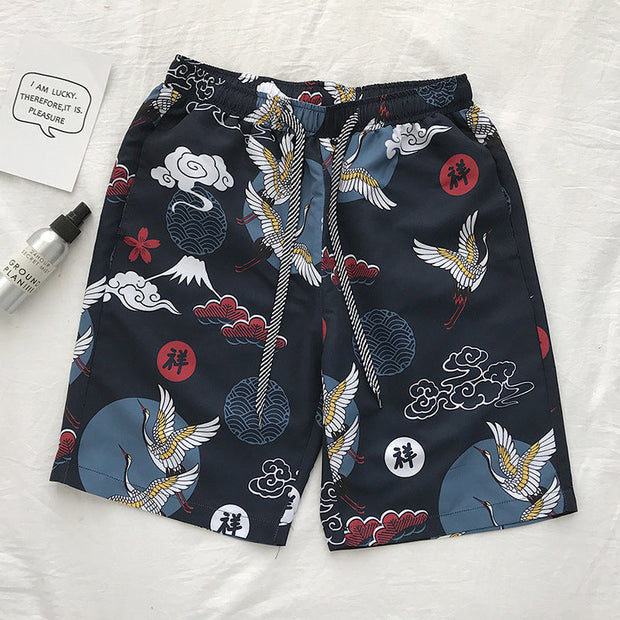 Cartoon casual pants beach pants couple shorts