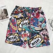 Cartoon casual pants beach pants couple shorts