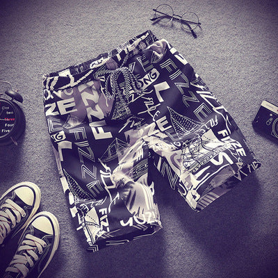 Cartoon casual pants beach pants couple shorts