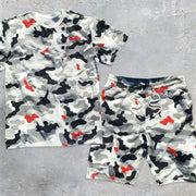 Two-piece set of stylish casual sports shorts