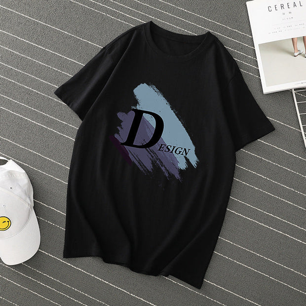 Loose round neck ins casual short-sleeved T-shirt