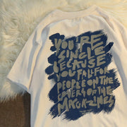 Vintage ins fashion brand loose short-sleeved t-shirt