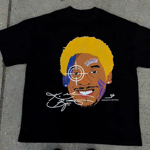 Casual crew neck sporty graphic print T-shirt