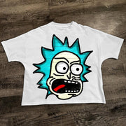 Fashionable Cartoon Print Short Sleeve T-Shirt
