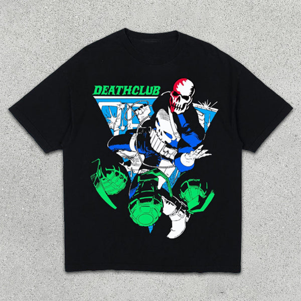 Skull Graphic Print Short Sleeve T-Shirt