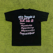 European and American pattern fashion street short-sleeved T-shirt