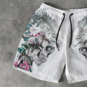 Skull Print 5 Inseam Shorts